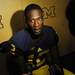 Michigan quarterback Devin Gardner answers questions while in the locker room during media day on Sunday, August 11, 2013. Melanie Maxwell | AnnArbor.com